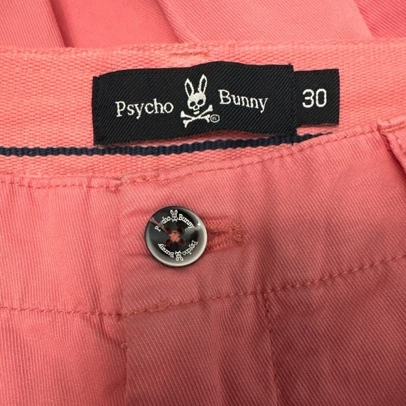 Psycho Bunny Wills Pants Men’s 30 x 32 Chino Trousers Winter Rose Pink - Picture 2 of 14